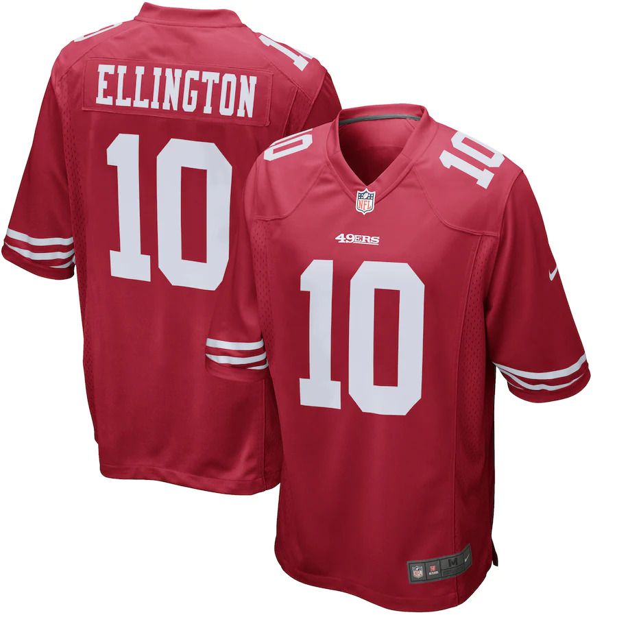 Men San Francisco 49ers 10 Bruce Ellington Nike Scarlet Game NFL Jersey